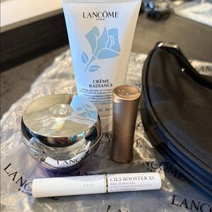 NEW Lancome Black Nylon Shoulder Bag and Samples